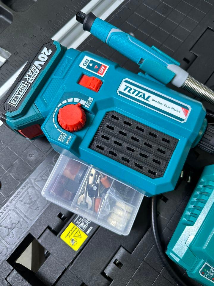 MÁY MÀI KHUÔN DÙNG PIN 20V (1 pin 2.0Ah + sạc) TOTAL TMGLI20011 - HÀNG CHÍNH HÃNG