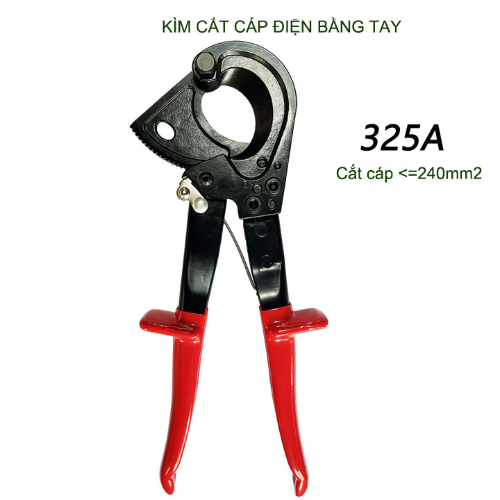Kìm cắt cáp điện cầm tay 325A, dùng cho cáp đơn 240mm2 hoặc đường kính cáp tới 28mm