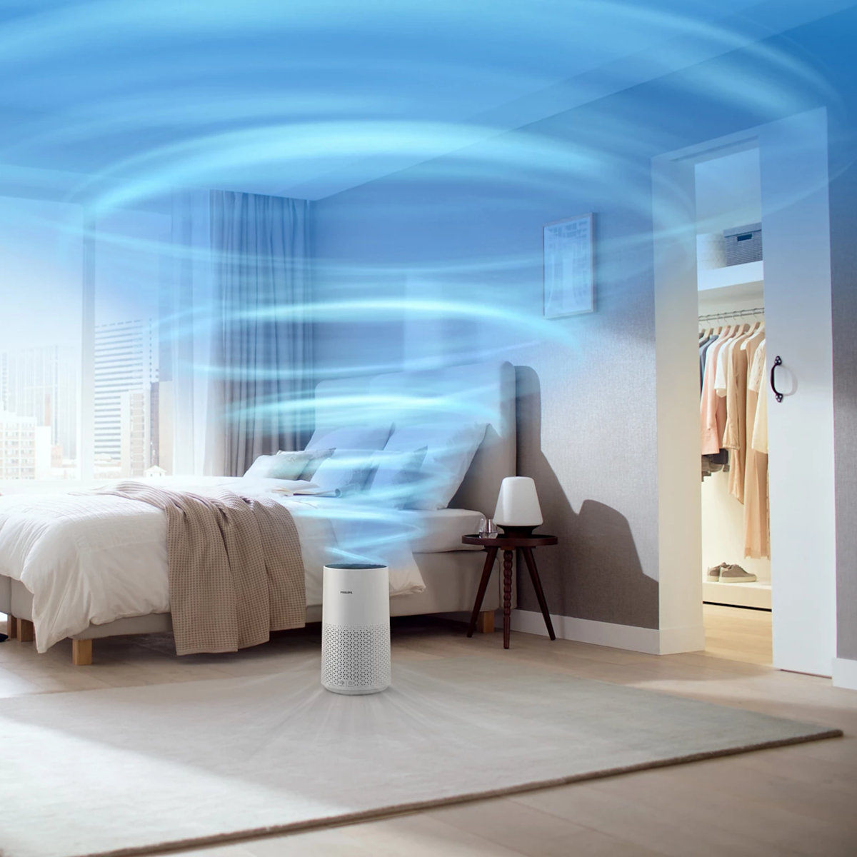 Máy lọc không khí Philips AC1715/20 công suất 27W, điểu khiển bằng giọng nói - Hàng chính hãng