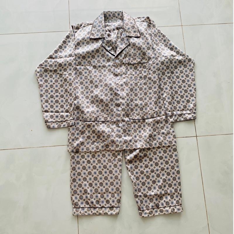 Đồ Bộ Pijama Nam Pilama Phi Bóng Trung Niên Sang Trọng Bigsize