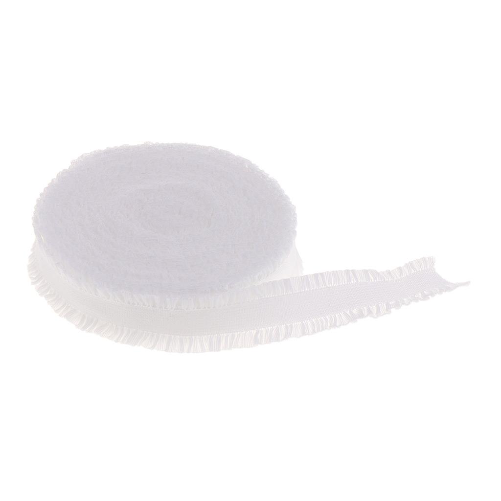 2 Miếng 10 Thước Thun Co Giãn Xù Ren Cốp Cho Đầu Quần Áo Phụ Kiện 13 Mm