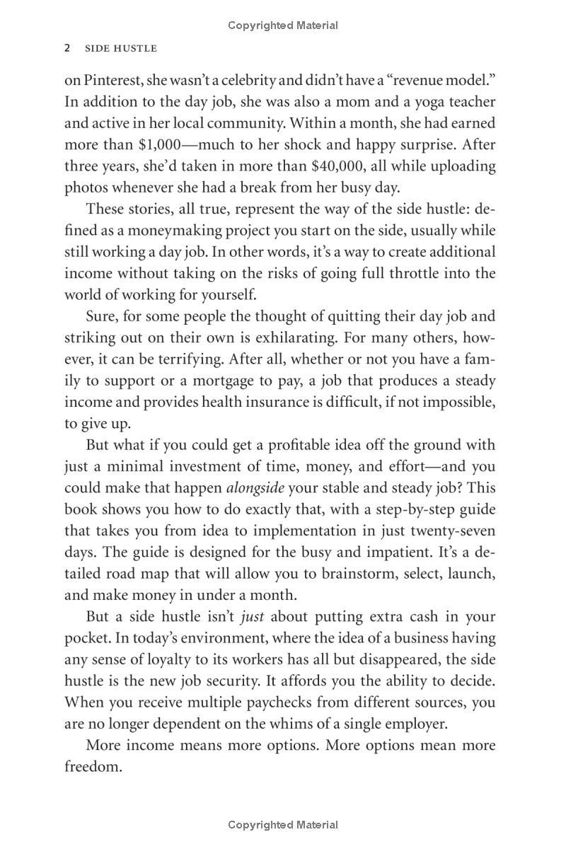 Side Hustle: Build a Side Business and Make Extra Money - Without Quitting Your Day Job