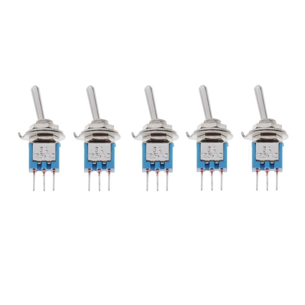 5x   Toggle Switch Momentary Mini Metal Rocker Switches Car Motor