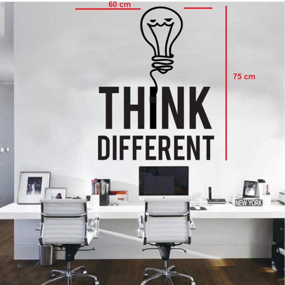 Decal Trang Trí Văn Phòng Tiếng Anh "THINK DIFFERENT" Decal Dán Tường Cao Cấp AmyShop