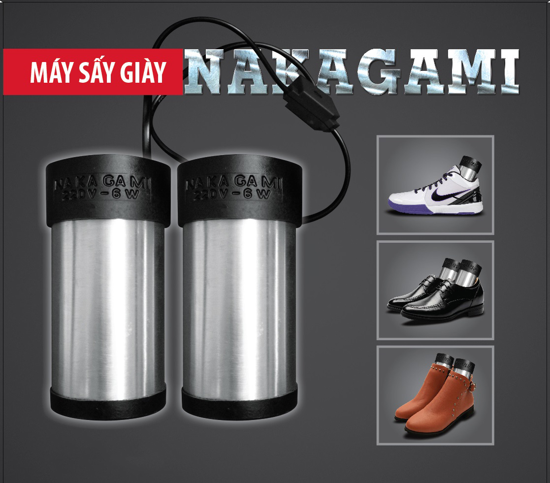 Máy Sấy Giày Nakagami nhỏ gọn tiện lợi hiện đại chất lượng công nghệ Nhật Bản - Hàng chính hãng