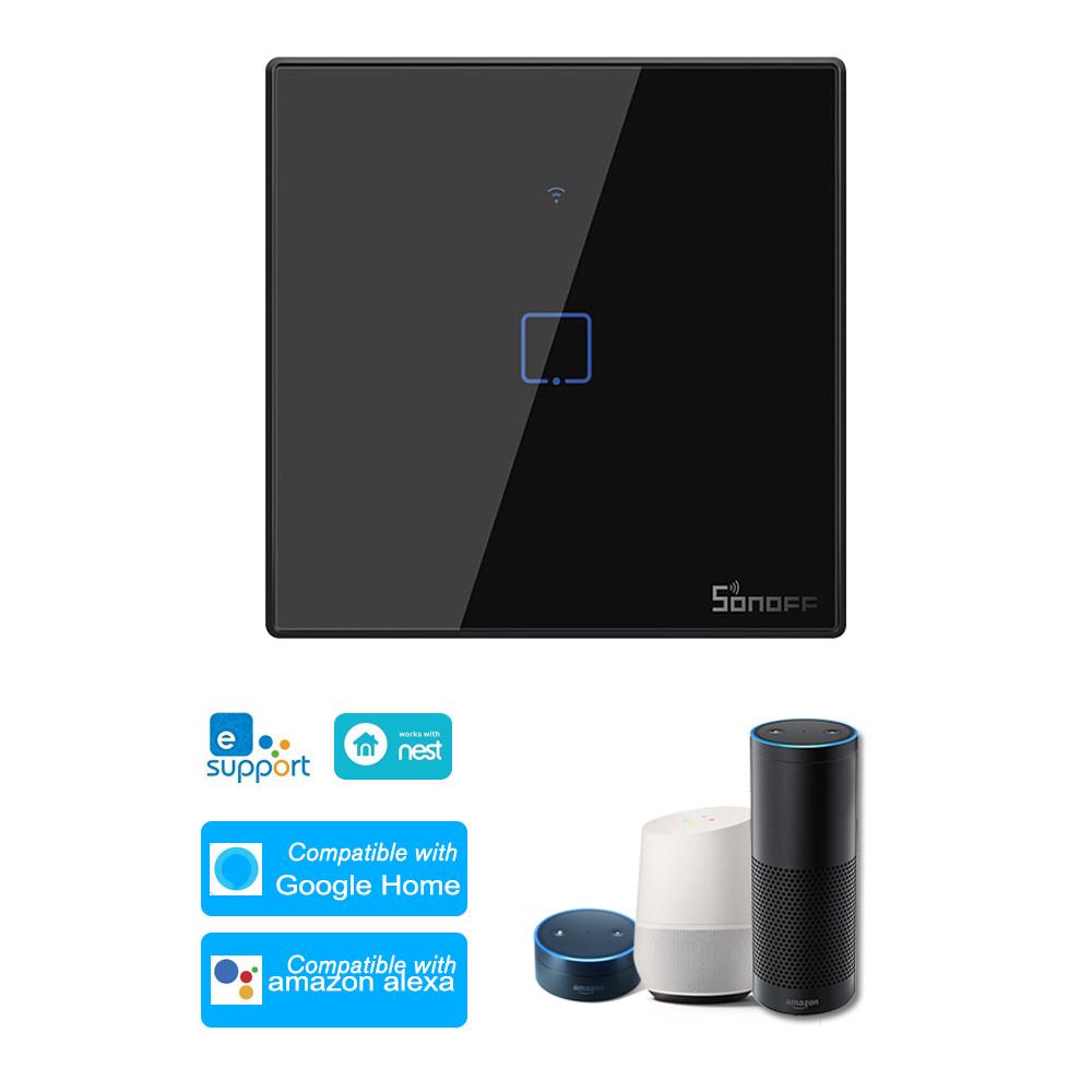 Công tắc đèn tường WiFi thông minh 433Mhz Ứng dụng điều khiển từ xa RF / Bộ hẹn giờ SONOFF T3EU3C-TX