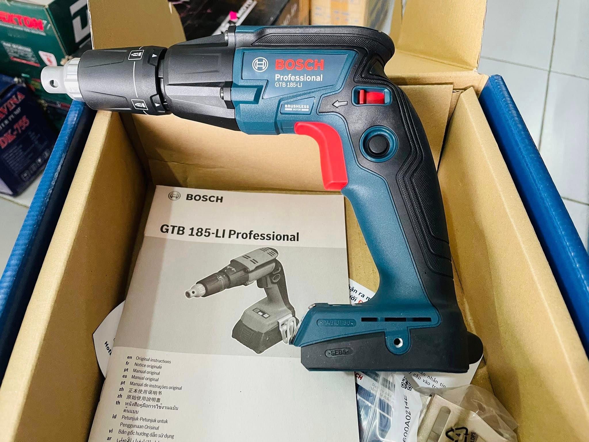 THÂN MÁY VẶN VÍT DÙNG PIN BOSCH GTB 185-LI - HÀNG CHÍNH HÃNG