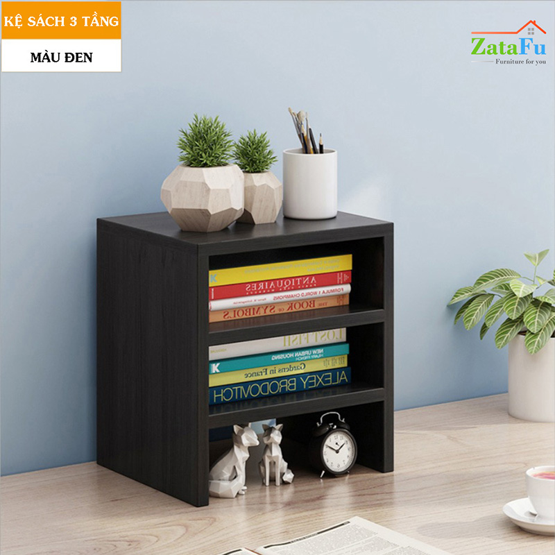 Kệ Sách Gỗ Để Bàn Trang Trí Decor Mini KTT-02