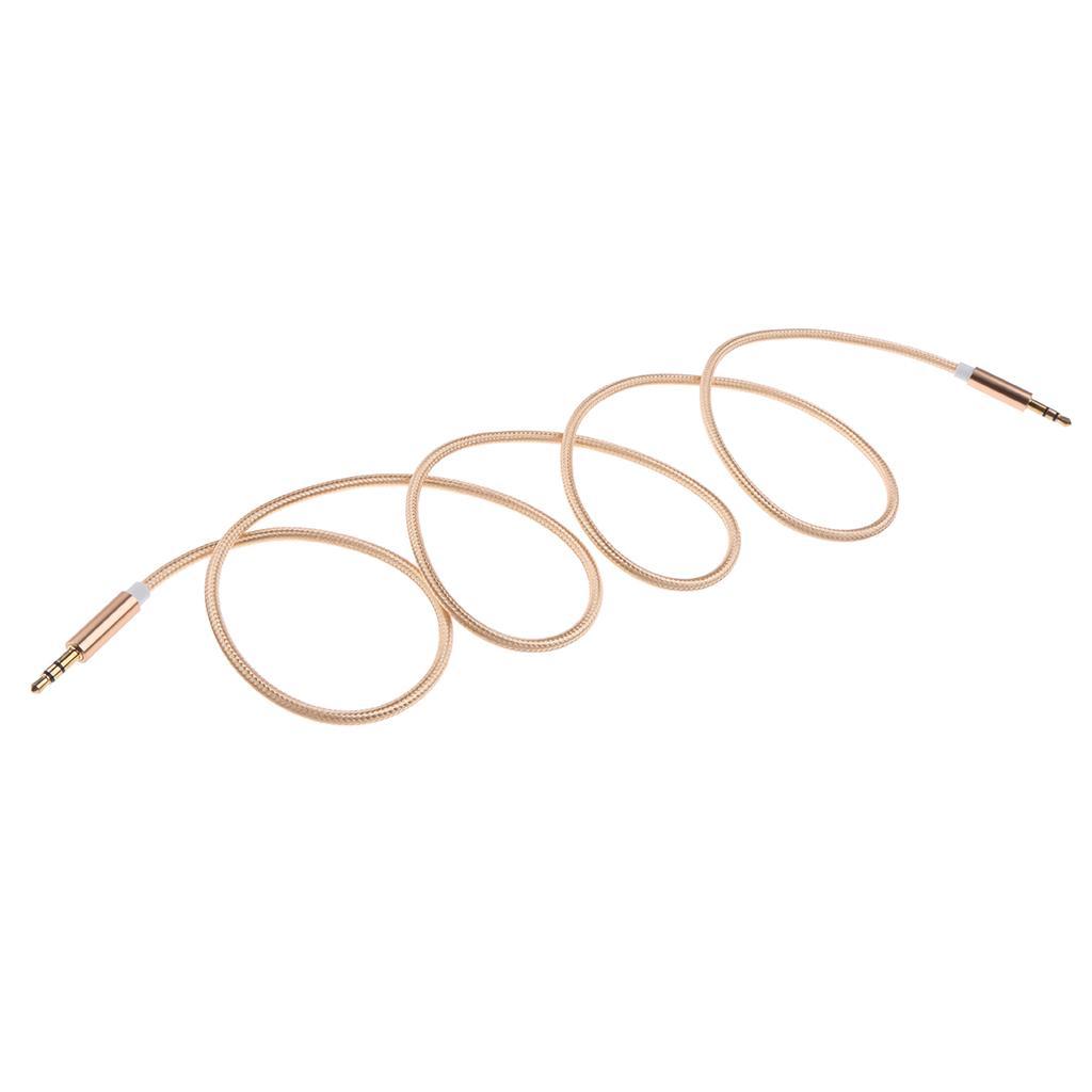 3.5mm Male AUX Stereo Audio Headphone Car Cable For iPod Phone MP3
