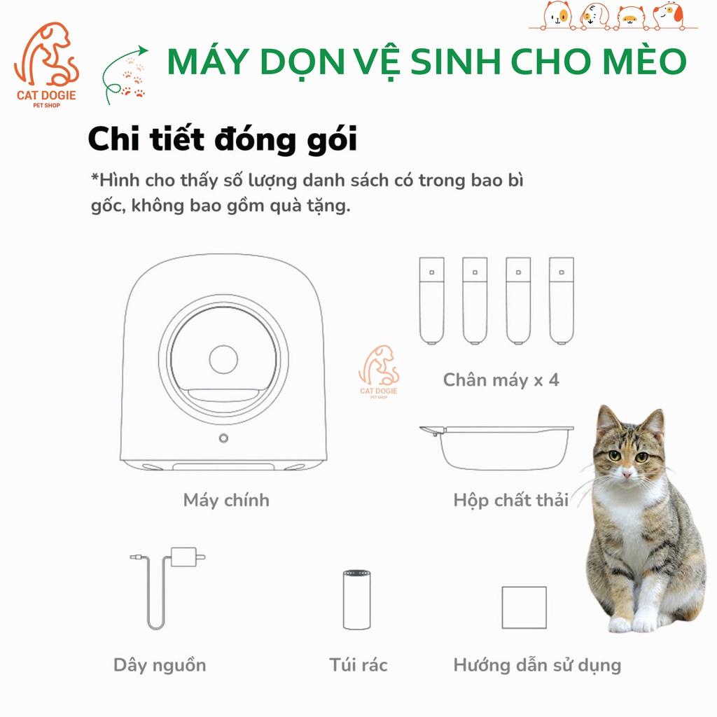 Máy Dọn Phân Cho Mèo, Máy Vệ Sinh Cho Mèo Tự Động PETREE Kết Nối WIFI Phiên Bản Quốc Tế Dùng Được Các Loại Cát Cho Mèo Bentonite, Tofu, Volcanic...
