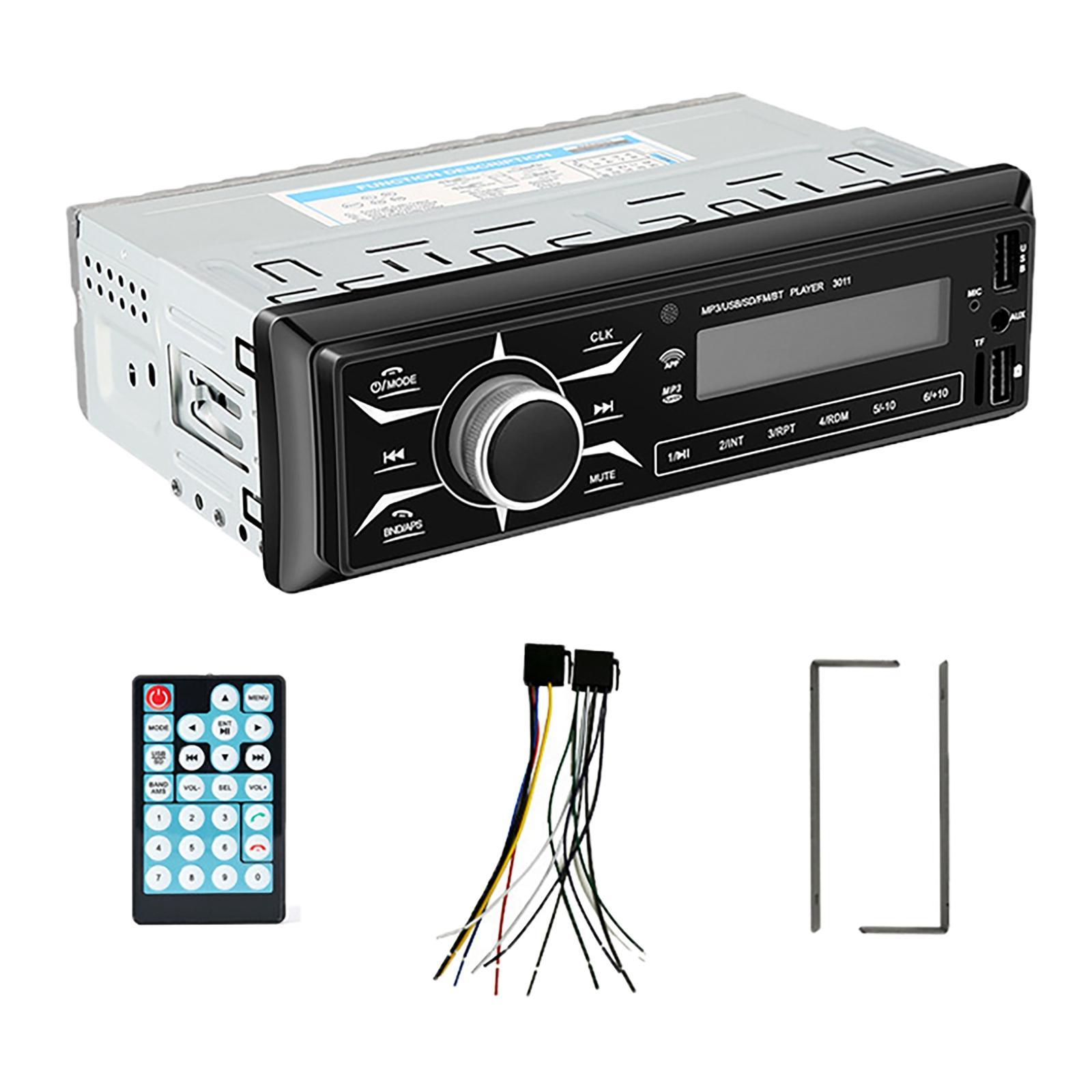 Car MP3 Player with Remote Control Universal Voice Assistant USB Drive for Truck