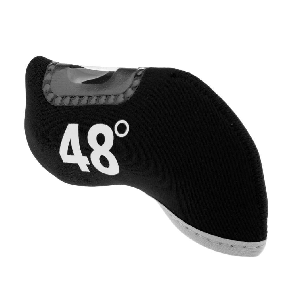 3-4pack Golf Club Iron Putter Headcover Head Cover Protector 48 Degree Black