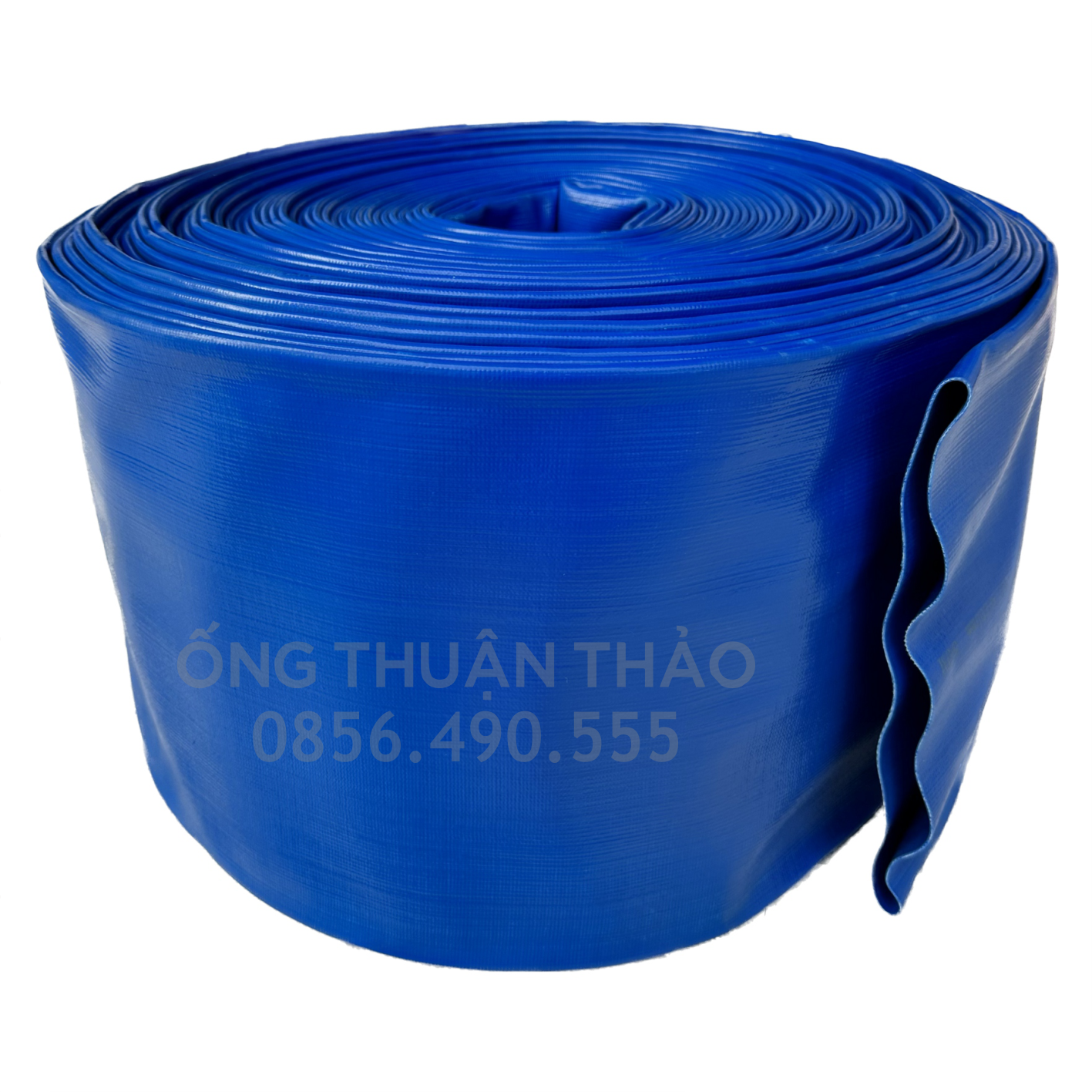 ỐNG BẠT CỐT DÙ PHI 200MM XANH DƯƠNG CUỘN 20 MÉT- ỐNG BẠT NƯỚC ỐNG THUẬN THẢO