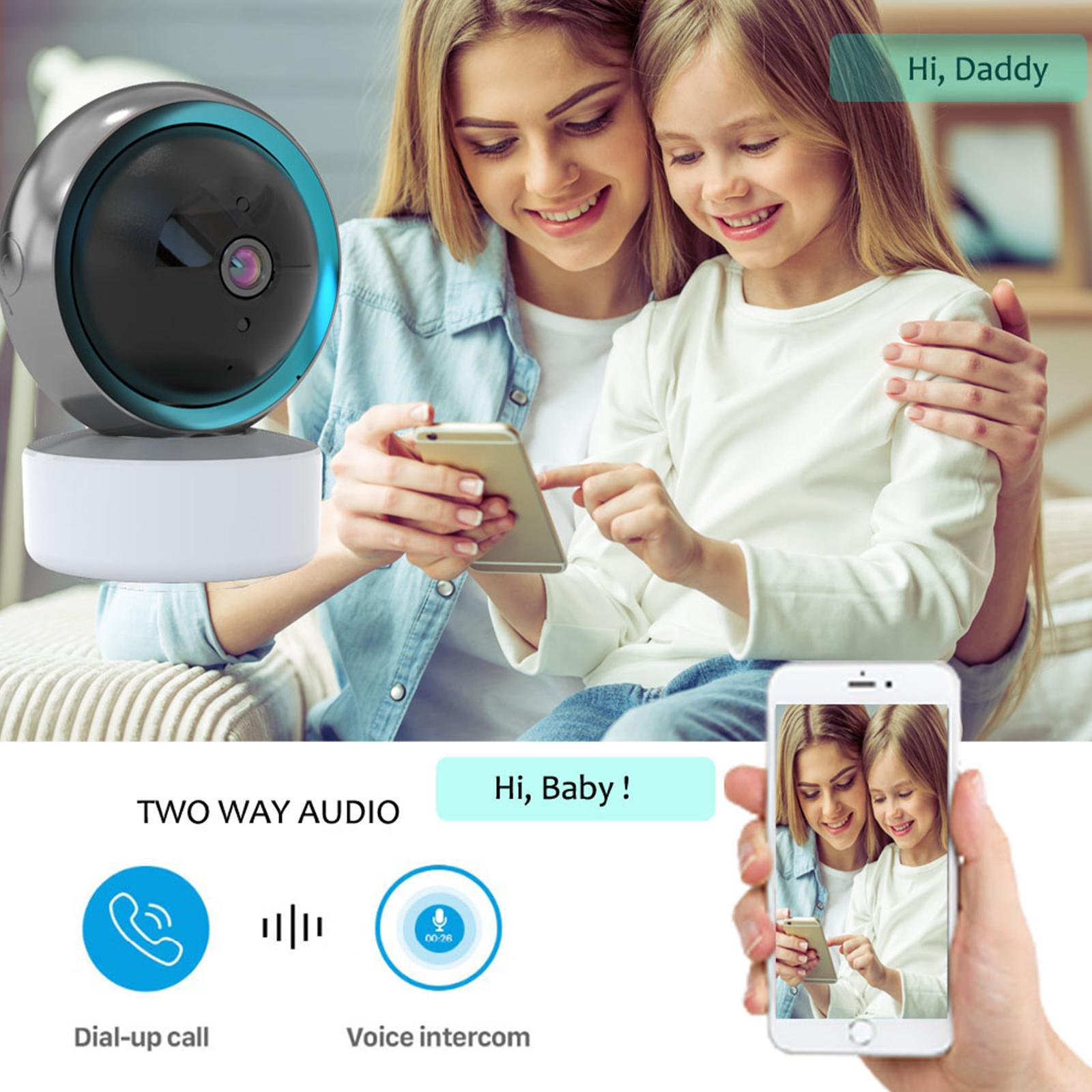 Camera An Ninh Wifi Không Dây 1080P Theo Dõi Chuyển Động Ir Âm Thanh 2 Chiều