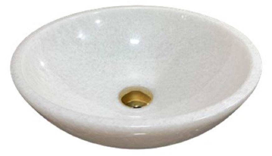 Lavabo Đá Tự Nhiên Leo Pure White - Trắng Ngọc