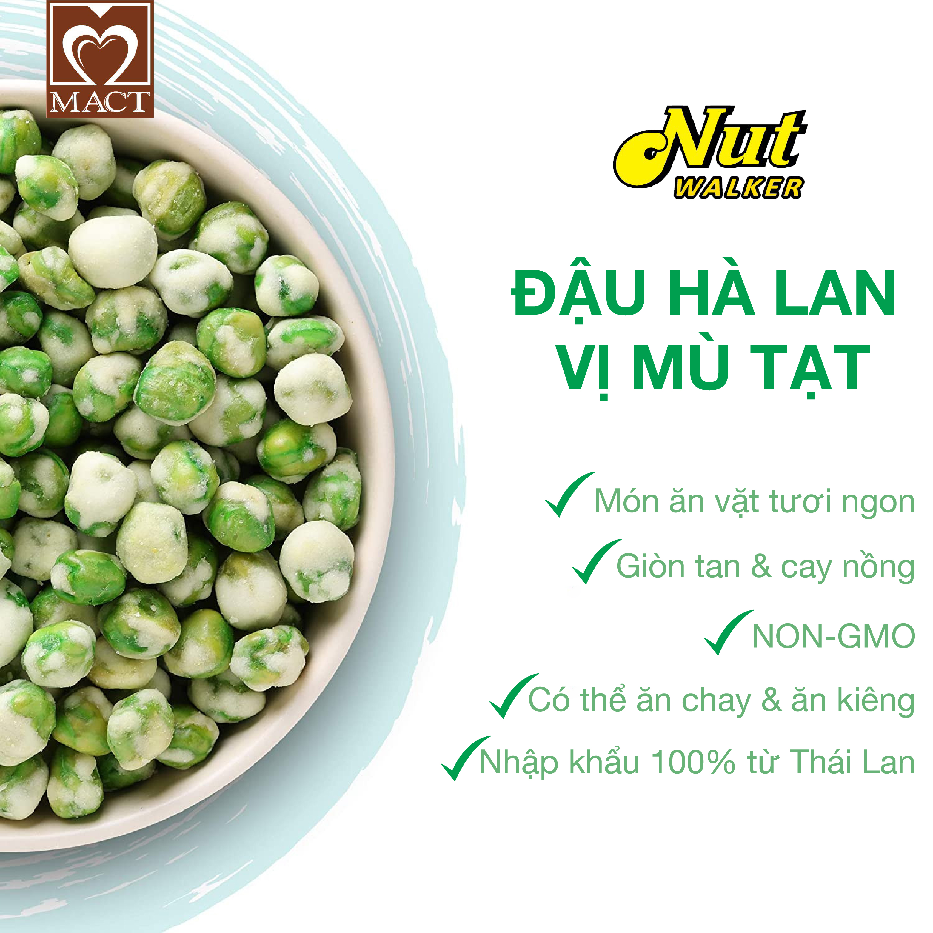 Đậu Hà Lan Mù Tạc Nut Walker N200DHLMT
