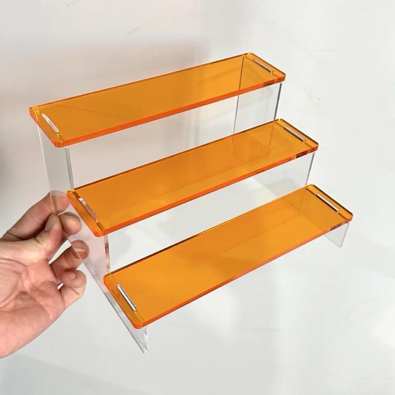 Kệ mica xuyên sáng bậc thang, nhiều màu sắc, nhiều kích thước - 5 Tầng