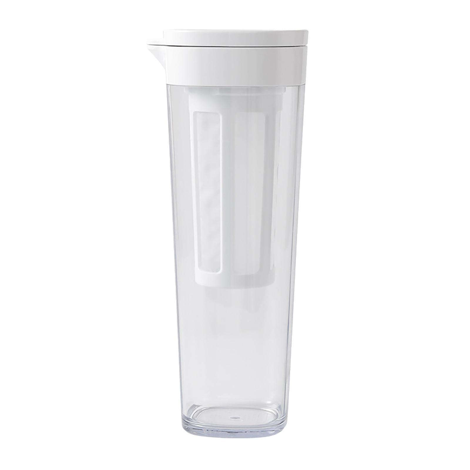 Beverage Water Jug 1.1L Capacity Hot & Cold Water Tank Fridge Teapot Water Jug for Iced Tea Cold/Hot Water Coffee Juice Lemonade Beverage