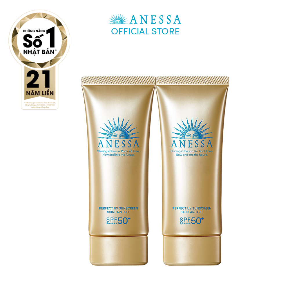 Bộ đôi Kem chống nắng dạng gel dưỡng ẩm bảo vệ hoàn hảo (Anessa Gold Gel 90g x2)