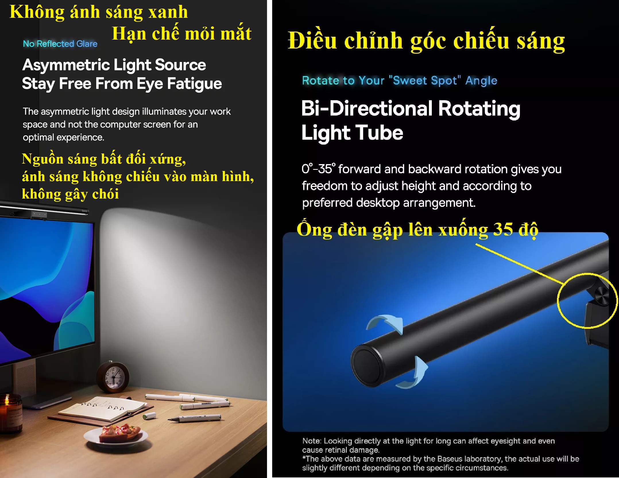 Đèn treo màn hình Baseu USB Asymmetric Light Source i-wok2 Series BS-LT004 _ Hàng chính hãng