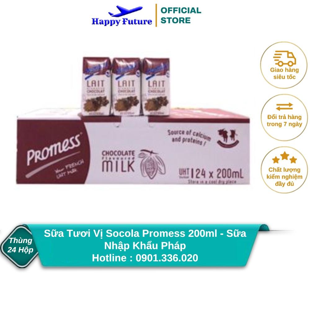 Sữa Tươi Vị Socola Promess 200ml - Sữa Nhập Khẩu Pháp.