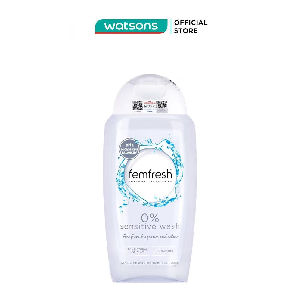 Dung Dịch Vệ Sinh Phụ Nữ Femfresh 0% Sensitive Intimate Wash 250ml