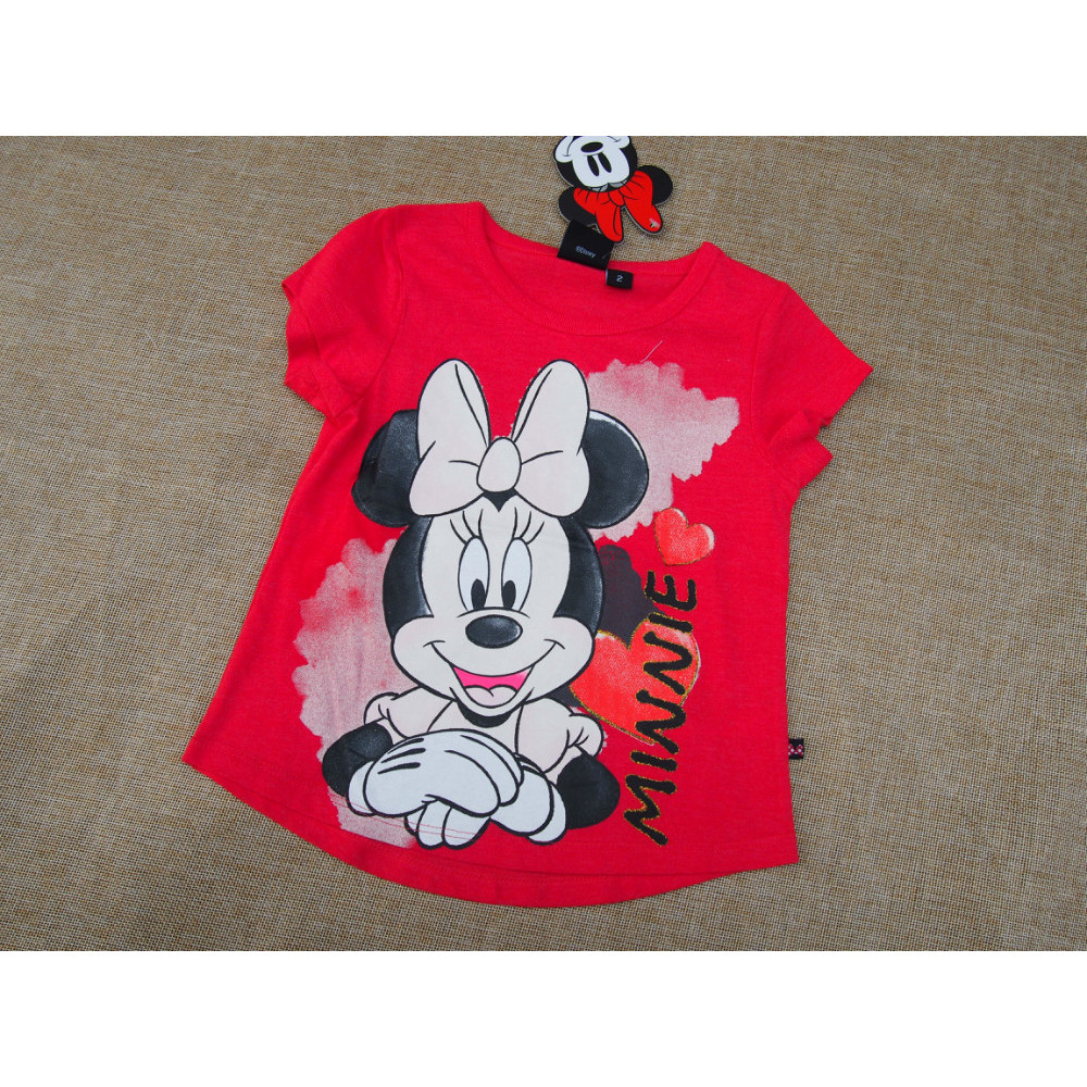 Áo cộc tay hình Mickey  bé gái 2-8 tuổi