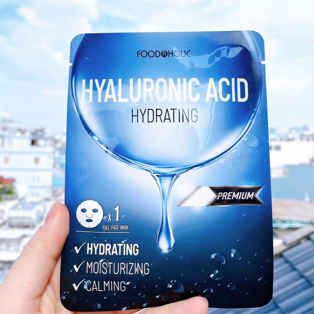 Combo 10 Mặt Nạ Hyaluronic Acid Cấp Ẩm Đa Tầng Foodaholic Hyaluronic Acid Hydrating Mask 23ml