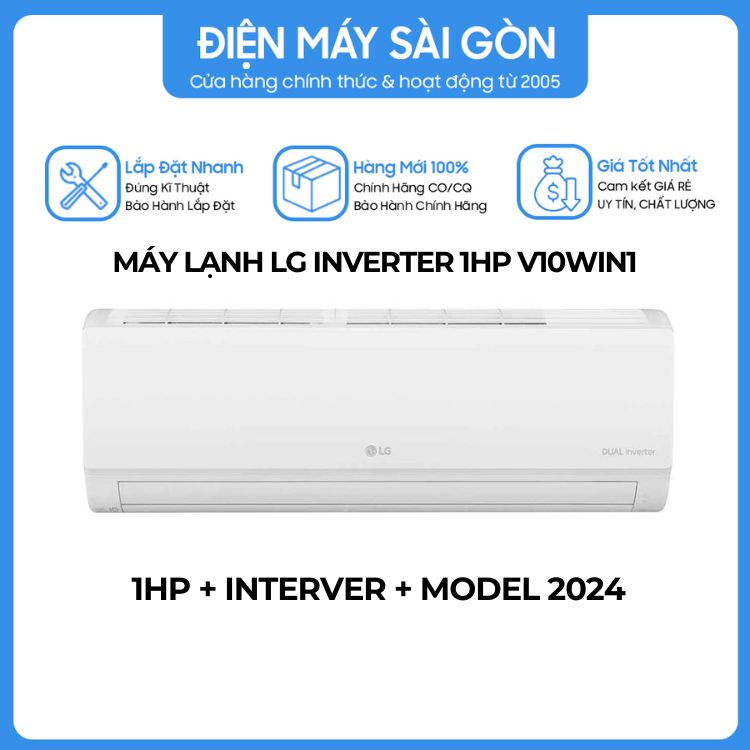 Máy lạnh 1.0hp Inverter LG V10WIN1-Hàng chính hãng