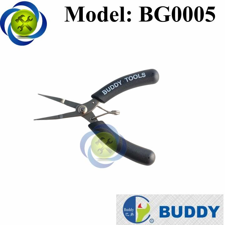 Kìm nhọn Buddy BG0005 loại 5inch cán đen mũi thẳng