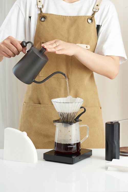 Bình thuỷ tinh phục vụ cà phê có nắp gỗ Cafede Kona