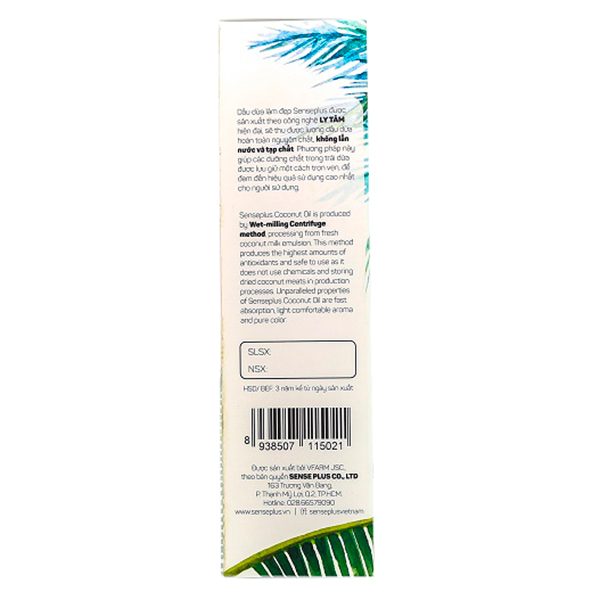 Tinh Dầu Dừa Làm Đẹp Sense+ (100ml)