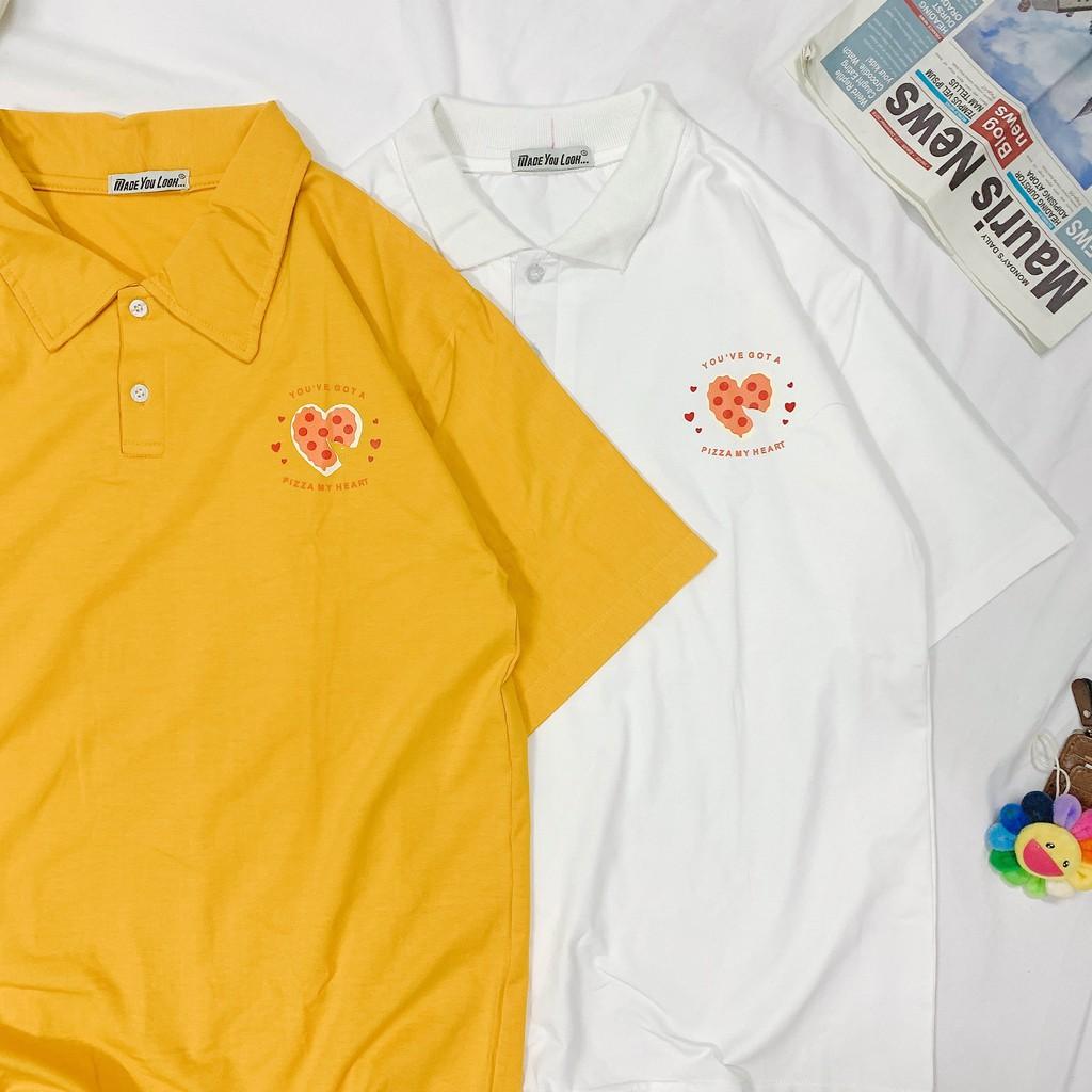Polo áo thun có cổ UNISEX tay lỡ form rộng
