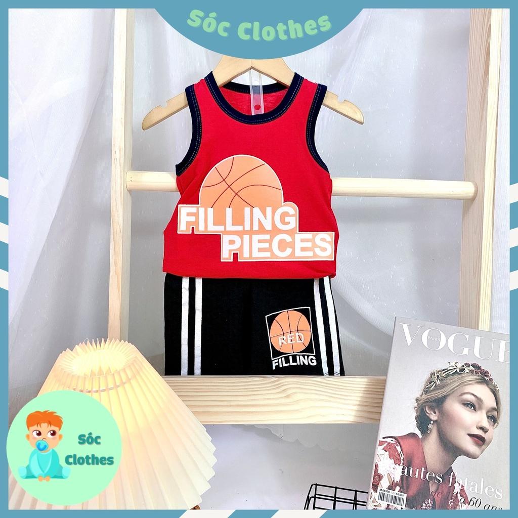 Bộ Ba Lổ Bóng Rổ Cho Bé Trai Size 8 - 18 kg