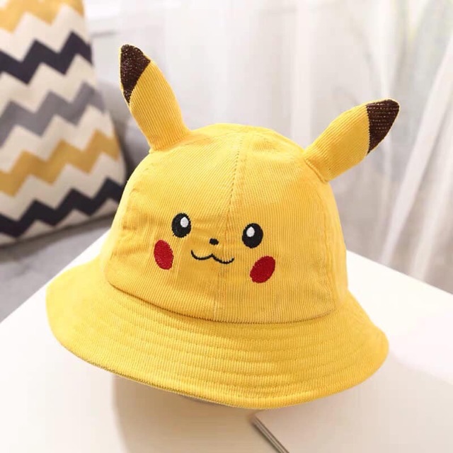 Mũ vành tròn tai pikachu xinh xắn cho bé