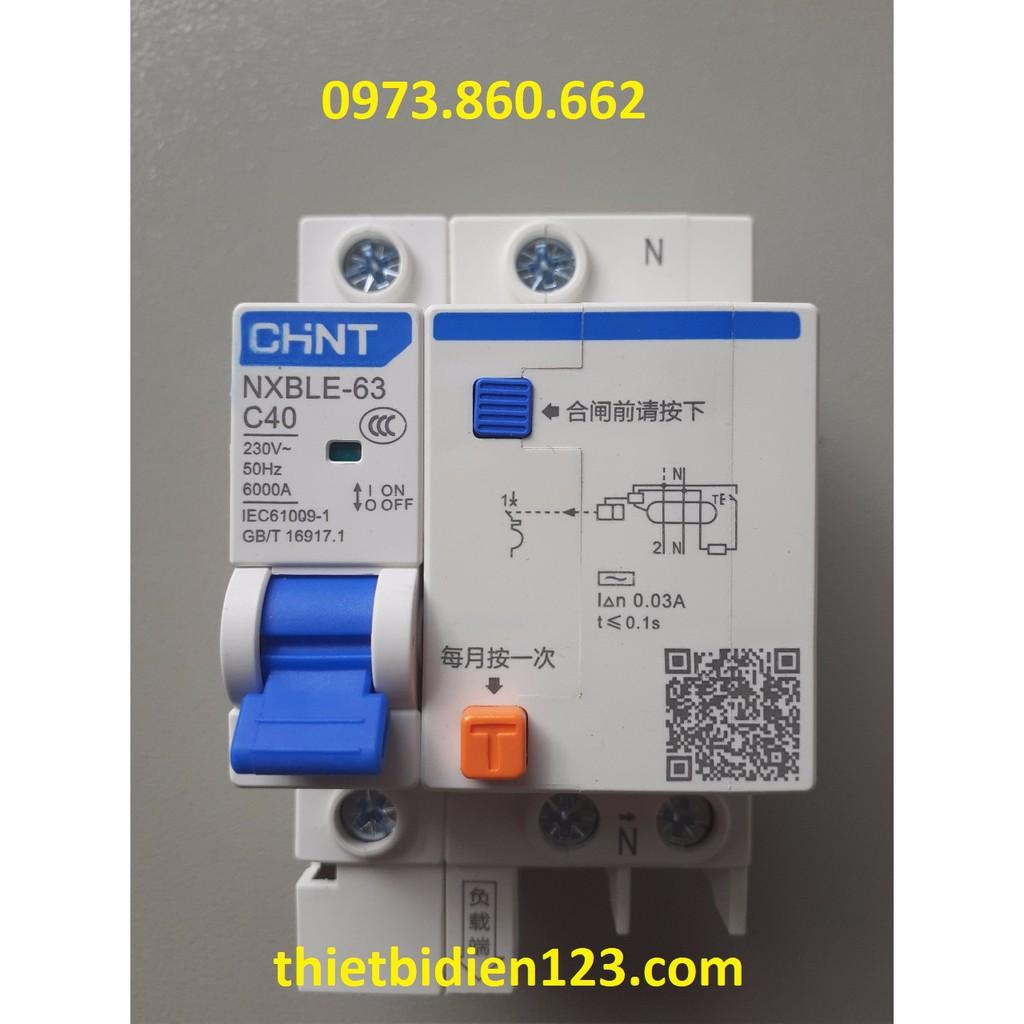 Aptomat chống rò - chống giật chint 1P+N 16A~63A