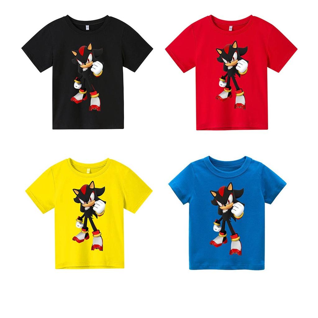 Áo thun trẻ em SoNic Đen Có size người lớn, King Cotton