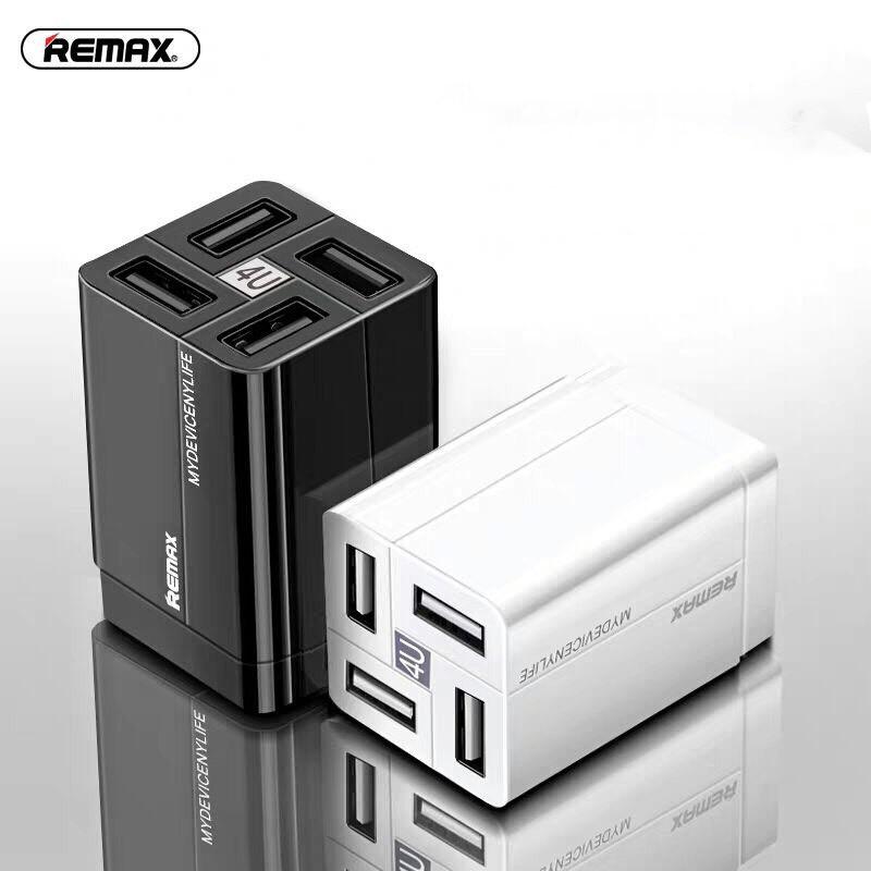 Cốc sạc nhanh 4 cổng USB Remax RP-U43 - Hàng Chính Hãng