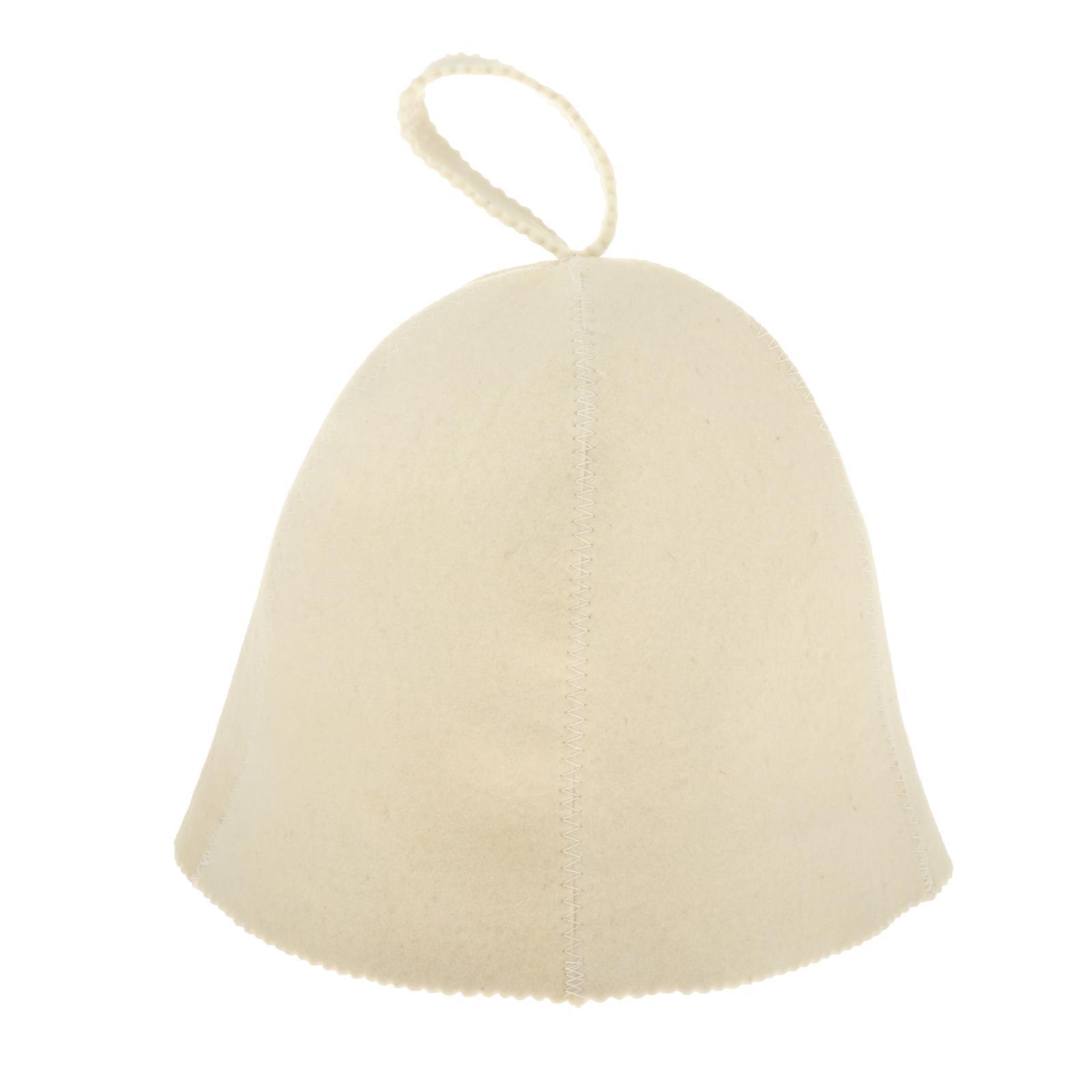Set of 4 Wool Felt Bath Hat for Sauna Bath Bathhouse Spa Russian Style Gift