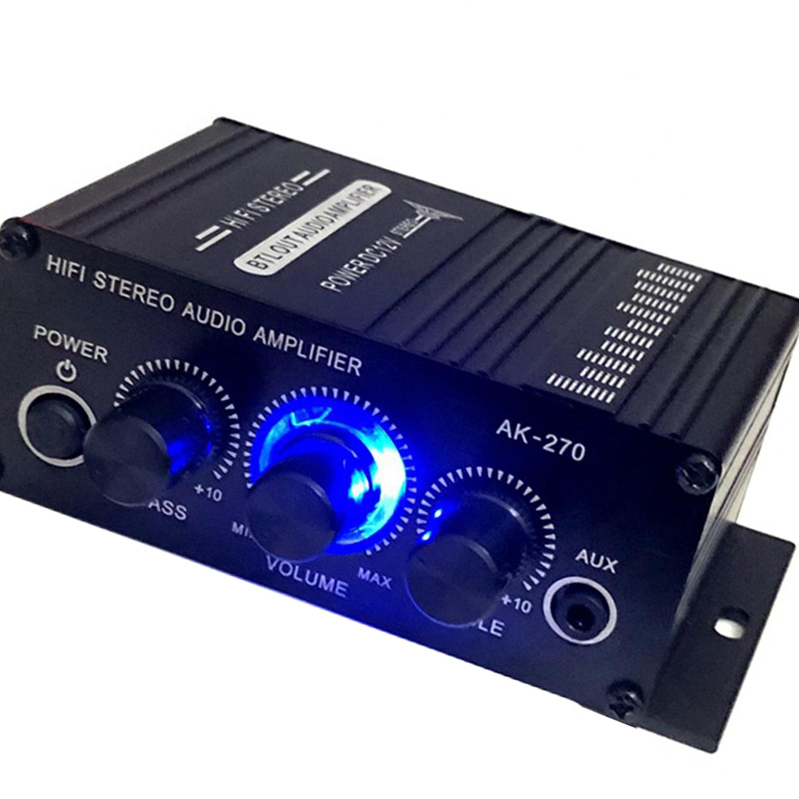 12V 2A Audio  Amplifier 2-Channel Speakers for Desktops Portable Home