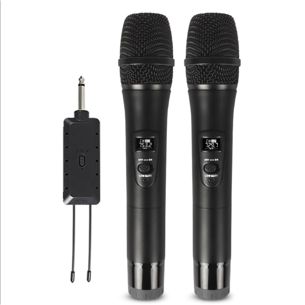 Bộ 2 micro không dây KTV J.I.Y️ LCD 1284