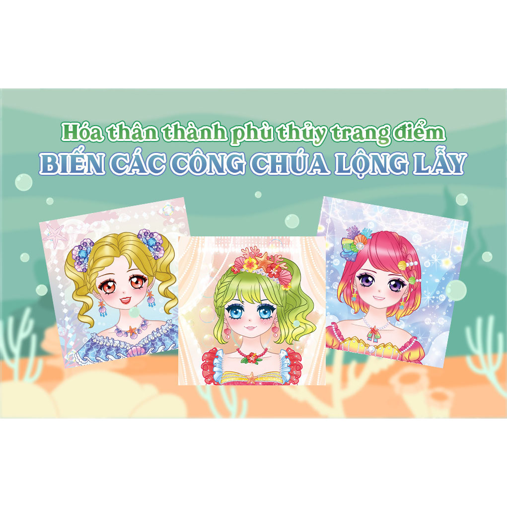 Combo Sách trang điểm công chúa Lily, Daisy, Mia, Nami, Ruby (5 cuốn)