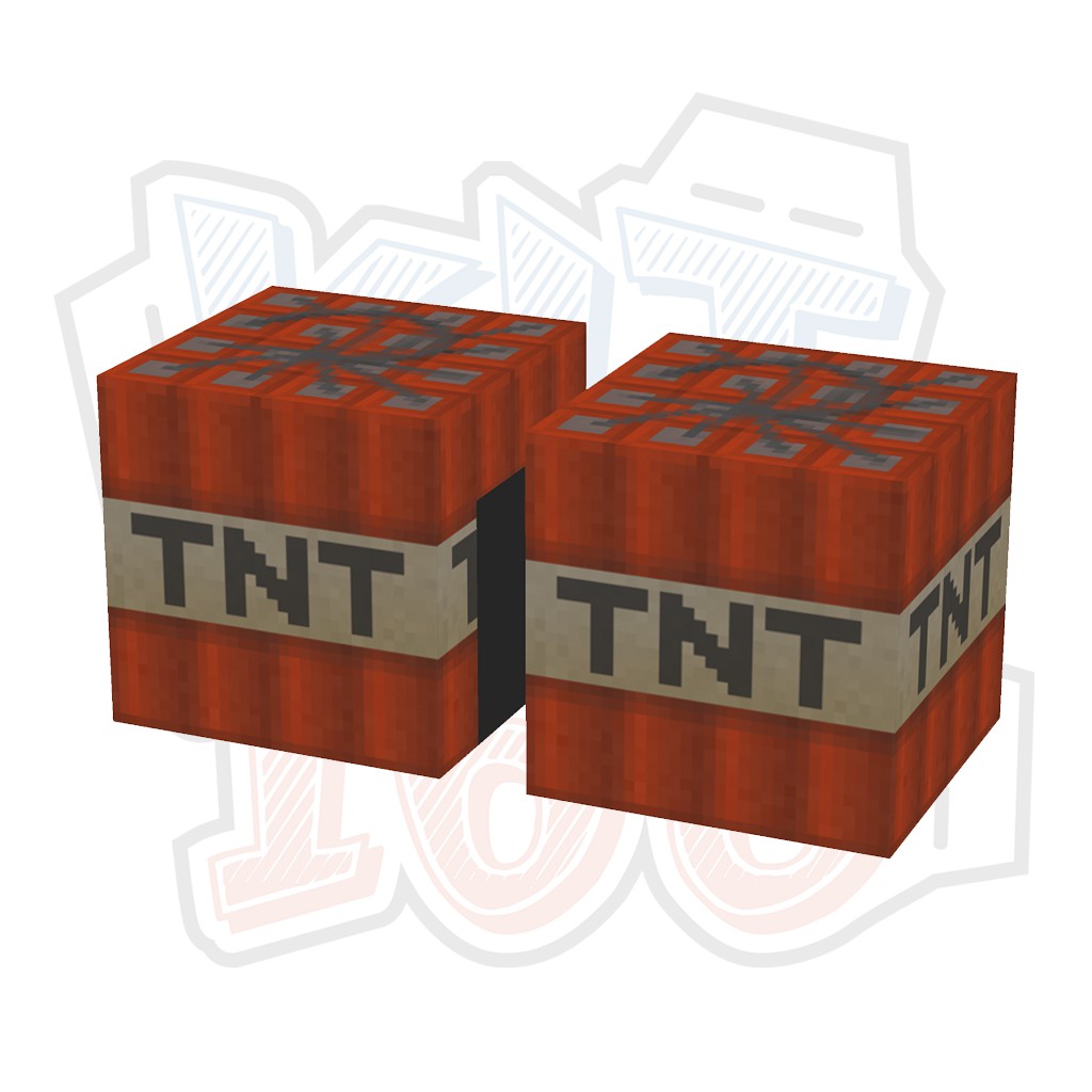 Mô hình giấy Minecraft TNT block