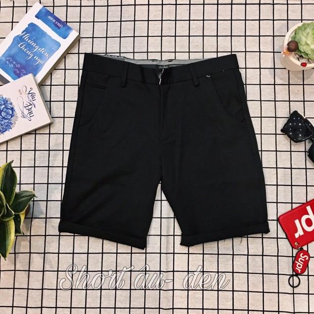 Quân short âu nam ,quần kaki nam đen hàn quốc phong cách thể thao TCS01