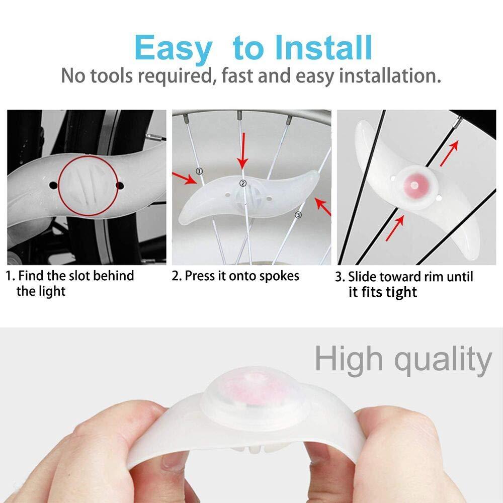 Đèn Led Gắn Bánh Xe Đạp Chống Nước Tiện Dụng