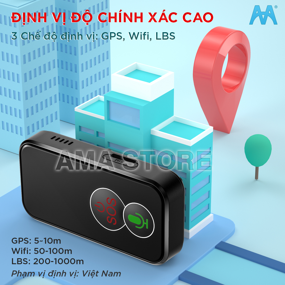 Định vị GPS không dây Thông minh FA81 Dành cho Trẻ em, Học sinh, Người già, Hàng hóa, Ô tô, Xe máy Hàng nhập khẩu