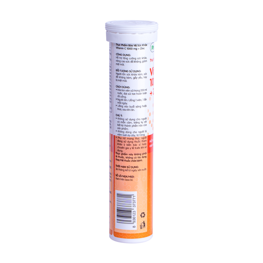 Thực phẩm Pharmacity bảo vệ sức khỏe Vitamin C 1000 mg + Zinc