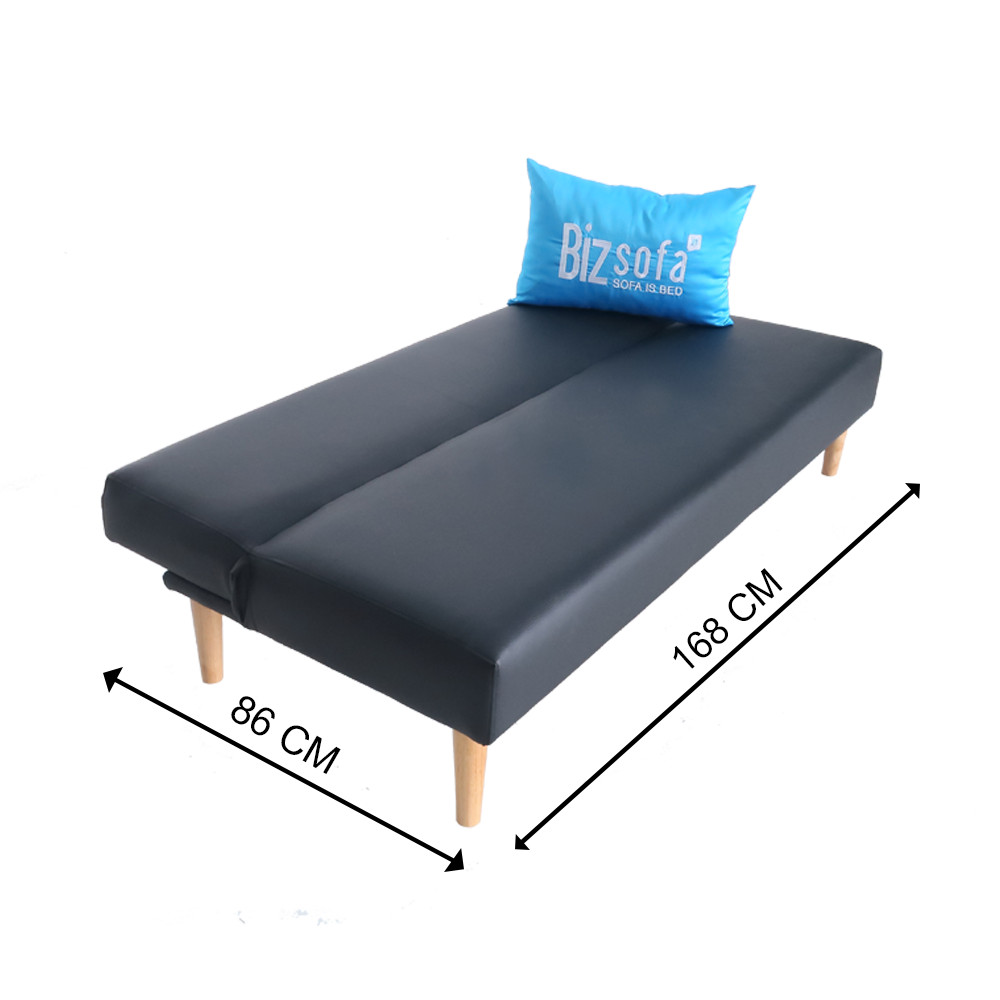 Ghế Sofa Giường BizSofa Bed MLF-159 168x70x70 cm - Simili Đen