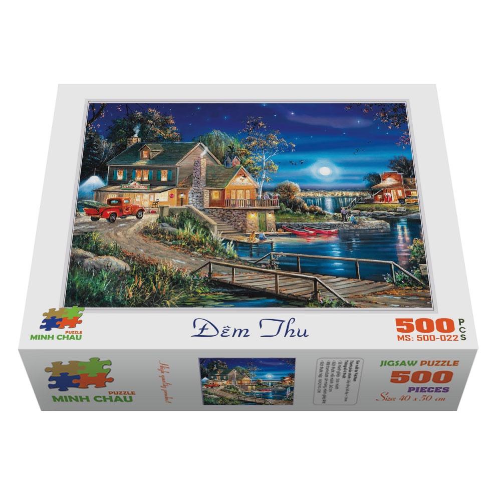 Bộ ghép hình hộp 500 mảnh-Đêm Thu