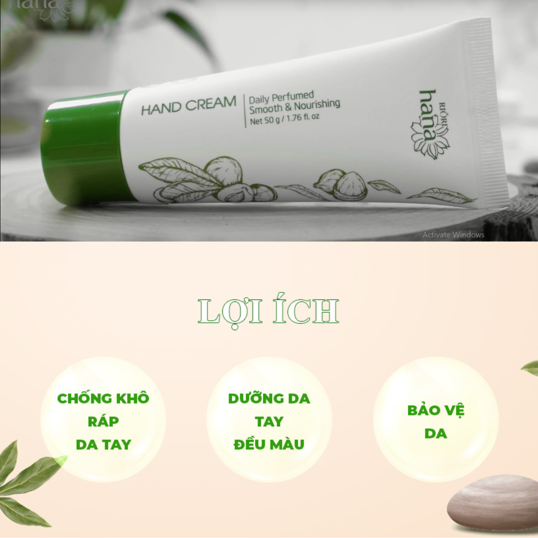 Kem Dưỡng Da Tay RIORI Hand Cream 50g Dưỡng Ẩm Ngừa Khô Rát, Bảo Vệ Da Tay, Không Nhờn Rít